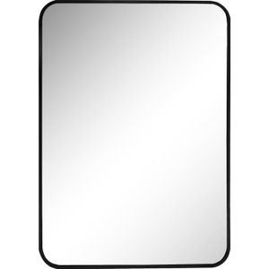 Spiegel met aluminium lijst 50x70cm zwart
