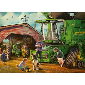 Ravensburger puzzel 100 stukjes John Deere toen en nu -  Legpuzzels