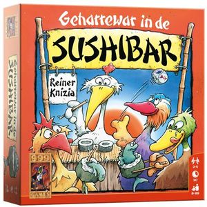 999 Games Geharrewar in de Sushibar - Dobbelspel | Geschikt voor 2-5 spelers vanaf 8 jaar