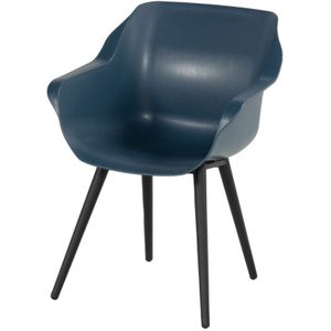 Hartman Sophie studio dining armstoel steel blue carbon black -  Dining tuinstoel  - Specialist in Tuinmeubelen