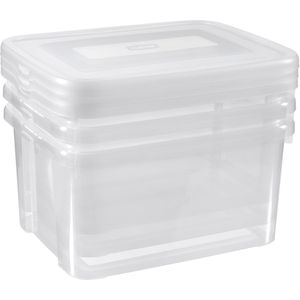 Curver Handy Opbergbox - 3x25 liter - 3 stuks - Transparant