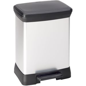 Curver Decobin Prullenbak - 30L - Metallic
