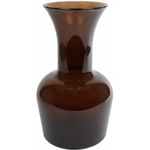 Vaas "Chicago" L bruin glas 19x19x33cm