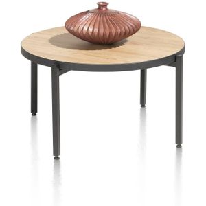 Ostrava salontafel rond 64 cm. - met omkeerbaar blad