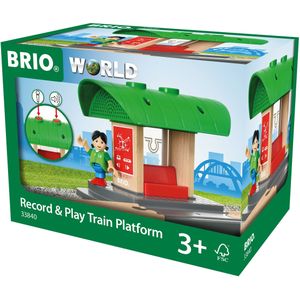 BRIO treinplatform opnemen en afspelen -  Houten speelgoed