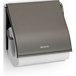 Brabantia ReNew WC Rolhouder - met Klep - Platinum