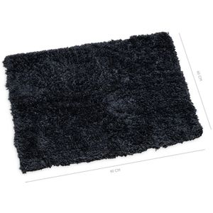 Badmat Classic pure 60x90cm zwart -  Badmat - Huishoudelijk