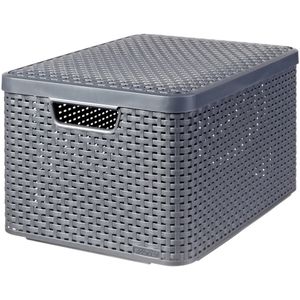Curver Style Mand L - 30 liter - Antraciet met deksel