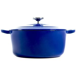 BK Bourgogne braadpan Ø 24 cm - blauw - gietijzer - inductie