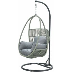 Panama swing hangstoel rope mint grey -  Hangstoelen  - Specialist in Tuinmeubelen