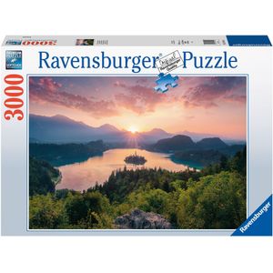 Ravensburger puzzel 3000 stukjes meer van bled Slovenië -  Legpuzzels