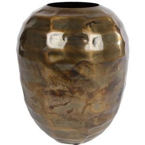 Vaas Daphne L antiek goud metaal 20x20x24cm