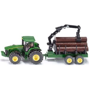 Siku 1954 John Deere met houttransport 1:50 -  Landbouw & Boerderij  -  Siku