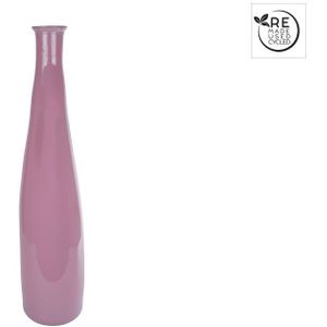 Vaas Blues glossy roze glas 18x18x80cm