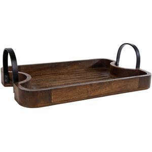 Mango - Houten Dienblad - Bruin - 40 x 25 x 6,5 cm