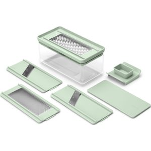 Brabantia - Tasty+ Mandoline Set - Jade Green - Inclusief 4 Verwisselbare Raspen