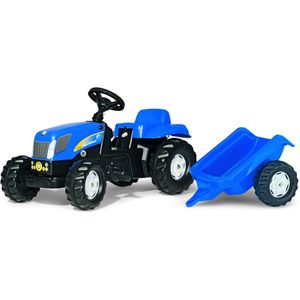 Rolly Toys RollyKid New Holland - Traptractor met Aanhanger