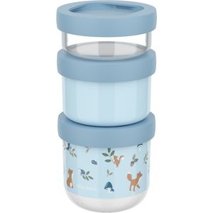 Mepal - Snackbox Stack - Bewaarbekers - Transparant - BPA-vrij