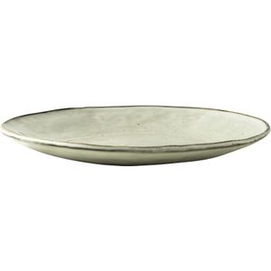 Dutch Rose Organic Borden Plat - Ø26,5 cm - Dinerborden - Stoneware Handgemaakt - Creme