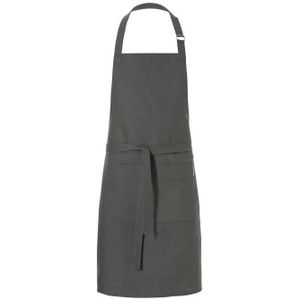 DDDDD Kit Keukenschort - Short met Voorvak - Verstelbaar - 85x85 cm - Antraciet