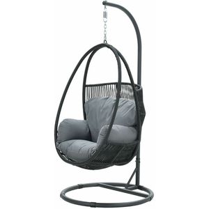 Panama swing hangstoel rope zwart -  Hangstoelen  - Specialist in Tuinmeubelen