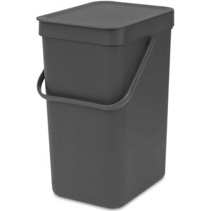 Brabantia Sort & Go Prullenbak - 12 liter - Dark Grey