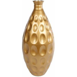 Vaas Jarron L goud glas 17x17x38cm