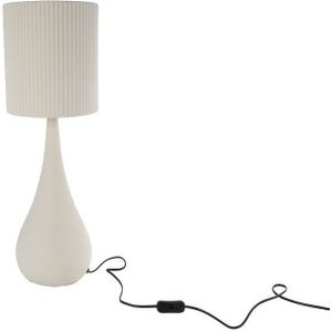 Tafellamp Chiel beige metaal