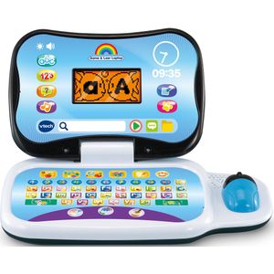 VTech Game & Leer Laptop Leercomputer - Kinderlaptop - Educatief & Interactief Speelgoed - Cadeau - Kinderspeelgoed 3 Jaar
