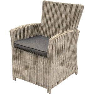 Lesli - Tropez - Tuinstoel - Kubu Grijs - Vlechtwerk 5 mm