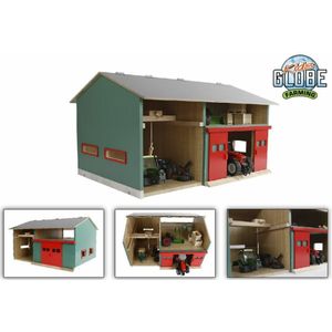 Kids Globe - 610816 - Workshop met Opslagruimte - 1:32 Schaal - Afmetingen 41 x 54 x 32 cm