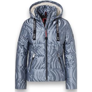 District - ALPINE - Damesjas - Blauw - Kort Sportief Step Jack