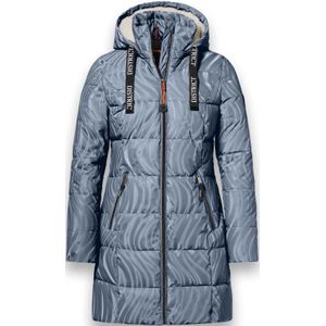 District - ALBERTA - Damesjas - Blauw - Lange Sportieve Jas