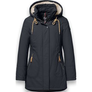 District - ASPEN - Damesjas - Dark Shadow - Middellange Parka - Waterafstotend