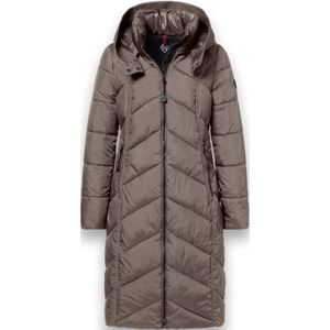 District - Arosa - Winterjas - Dark Taupe - Gevoerd - Afneembare Capuchon