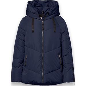 District - BANFF - Damesjas - Navy - Waterafstotend Pufferjack