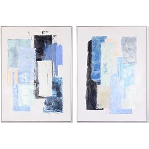 Schilderij DKD Home Decor Abstract Urban 60 x 3 x 80 cm 60 x 3,5 x 80 cm (2 stuks)