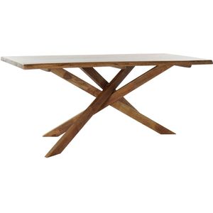 Eettafel DKD Home Decor 180 x 86 x 76 cm Natuurlijke Walnoot