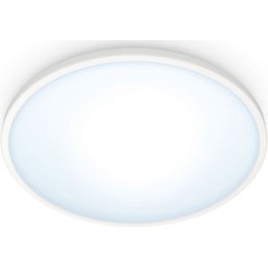 WiZ Plafonniere SuperSlim Wit - Slimme LED-Verlichting - Warm- Tot Koelwit Licht - Geintegreerd LED