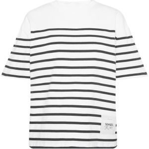 Oversized T-Shirt TEC:LA mit Streifen-Design