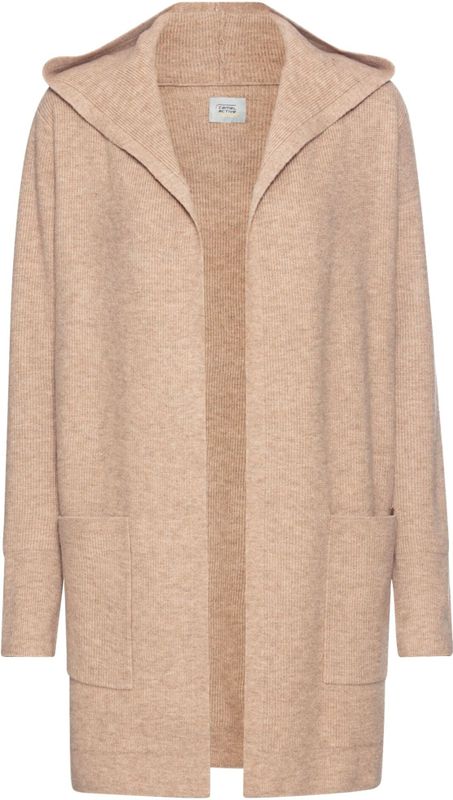 Langer Cardigan mit Kapuze