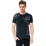 T-Shirt mit Knopfleiste