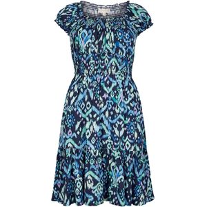 Colourful Ikat Milkmaid Mini Dress ' '