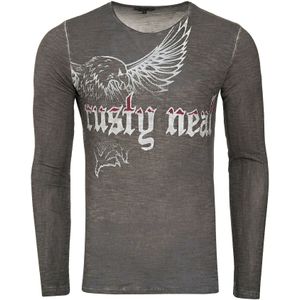 Langarmshirt mit coolem Front-Print