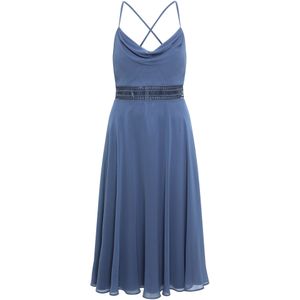 Cocktailkleid mit Wasserfallausschnitt