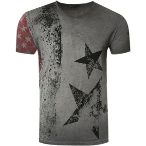 Cooles T-Shirt mit V-Ausschnitt