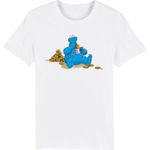 T-Shirt 'Sesamstraße Cookie Monster Coockietime'