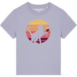 Shirt ' Sunset Katze & Rotwein ' (GOTS) (OCS)