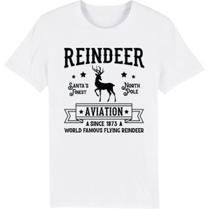 Shirt 'Reindeer Aviation Retro Christmas Sign' (GOTS)