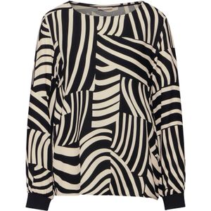 Rundhalsbluse mit Print